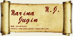 Marina Jugin vizit kartica